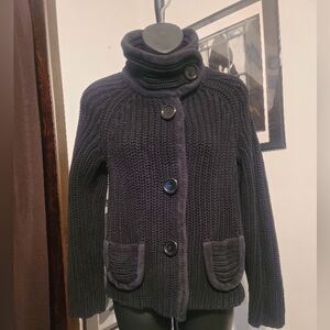 Banana Republic Black Ribbed Sweater